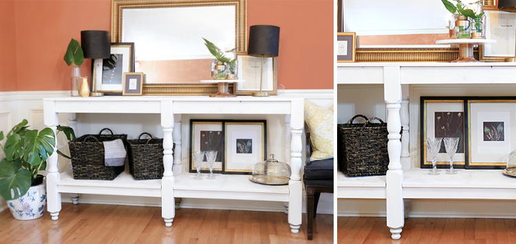 Home DIY Projects | DIY Rustic Buffet Table